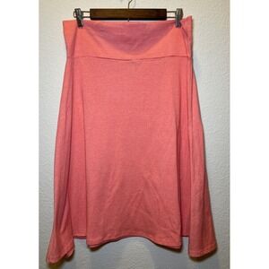 LuLaRoe A-line Azure Skirt Women's Size XL Stretch Orange‎ Coral